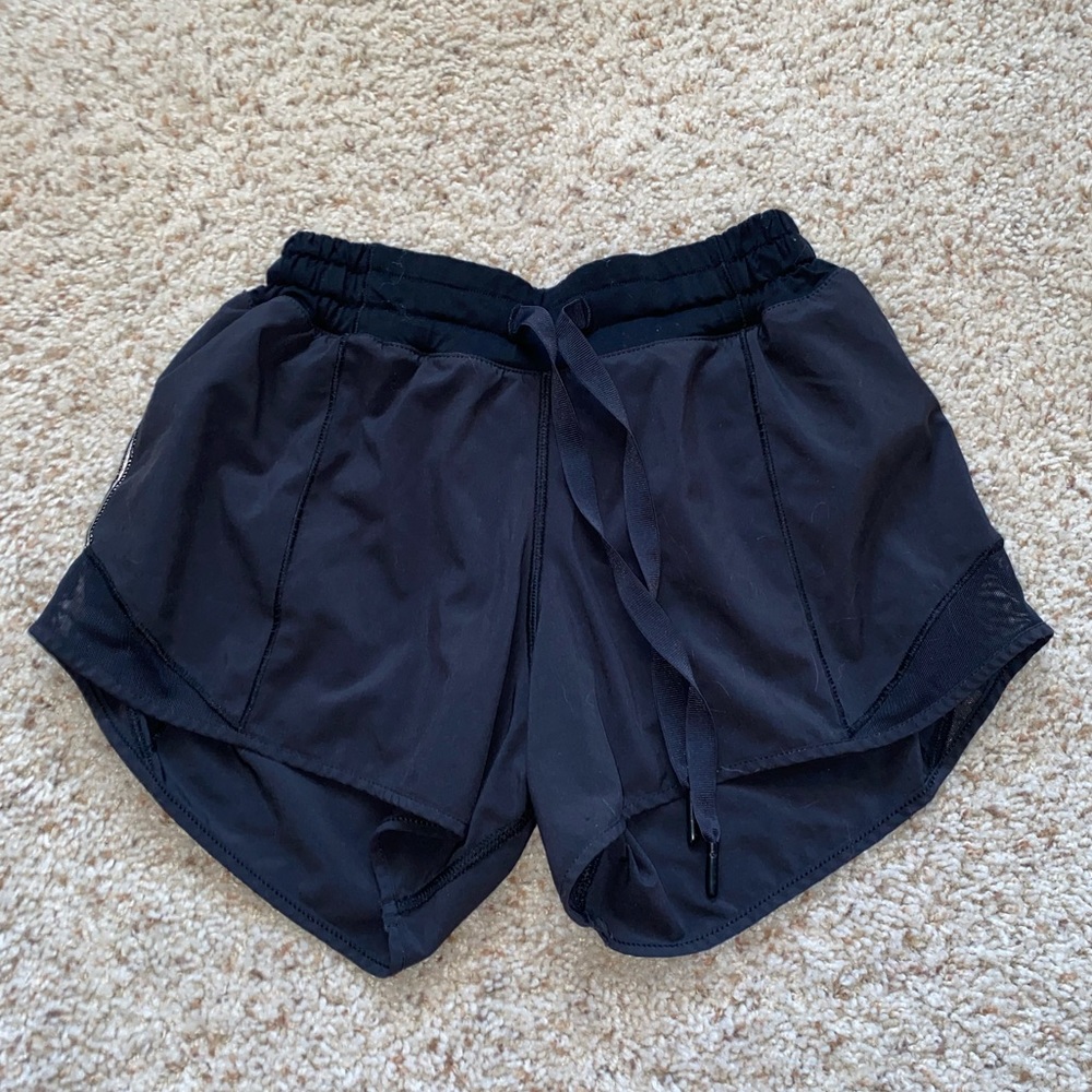Black lulu reflective shorts